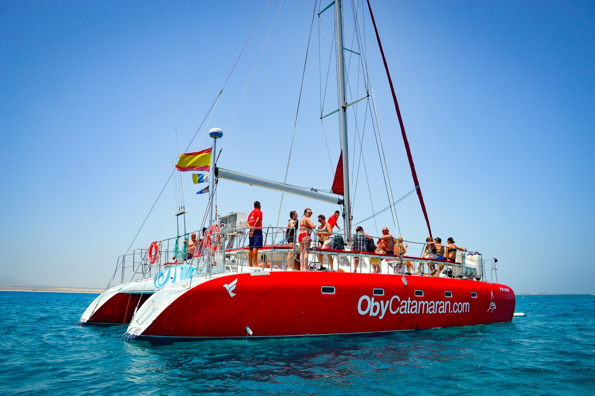 Catamarán Oby Freebird de 50 plazas en la Isla de Lobos